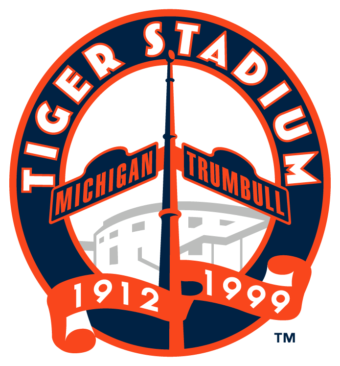 Detroit Tigers 1999 Stadium Logo iron on paper